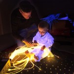James and Tom sensory fiber optic lighting kit